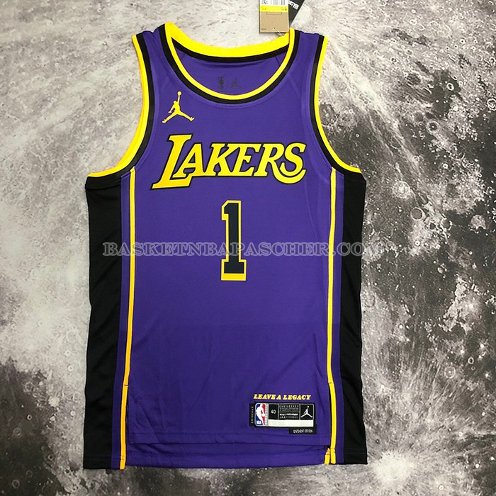 Maillot Los Angeles Lakers D'angelo Russell NO 1 Statement 2022-23 Volet